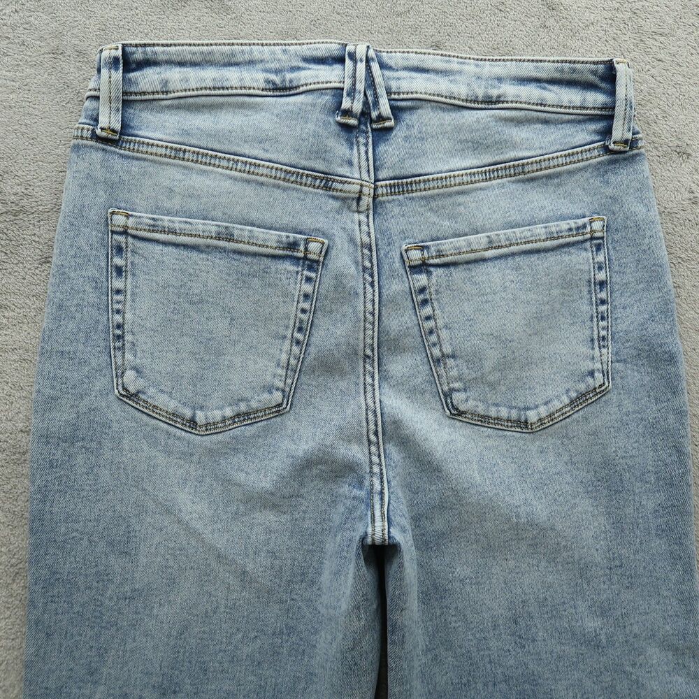 LC Lauren Conrad Jeans Women's Size 10 Blue Super High-Rise Straight 29" Inseam - Picture 13 of 16